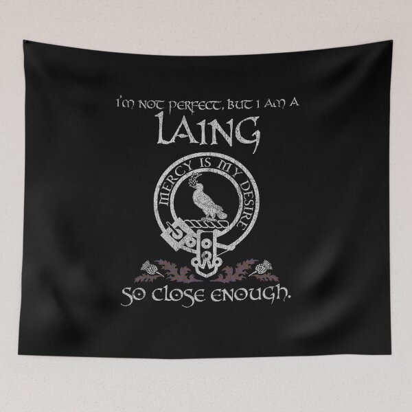 Item preview, Laing Artefact clan Scottish surname crest badge motto tartan sporran kilt men women designed and sold by Clan1093.