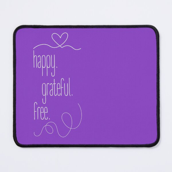 Item preview, Happy. Grateful. Free. Minimalist design with a powerful message. designed and sold by Valudity.