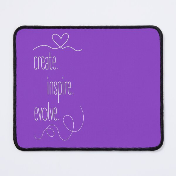 Item preview, create. inspire. evolve. Minimalist design with a strong message. designed and sold by Valudity.