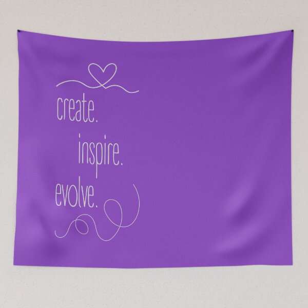 Item preview, create. inspire. evolve. Minimalist design with a strong message. designed and sold by Valudity.
