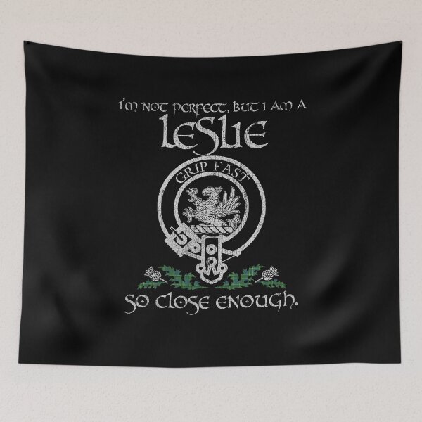 Item preview, Leslie of Wards clan Scottish surname crest badge motto tartan sporran kilt men women designed and sold by Clan1093.