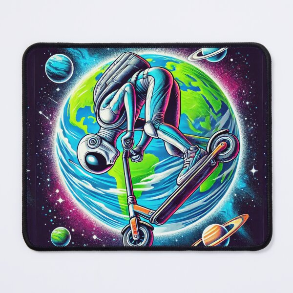 Item preview, Riding a scooter with an Alien designed and sold by MESSAYA.