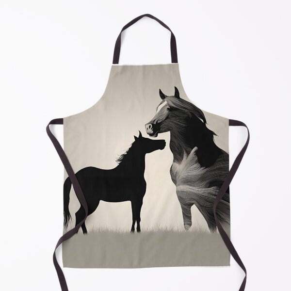 Item preview, Mother & Foal Silhouette Grey scale designed and sold by Fat Pony.