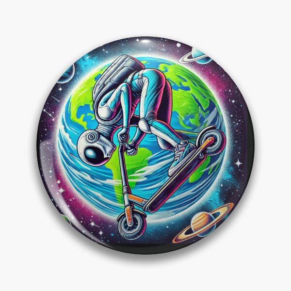 Item preview, Riding a scooter with an Alien designed and sold by MESSAYA.