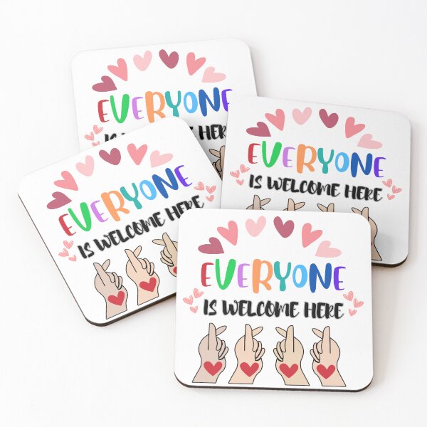 Item preview, Everyone Is Welcome Here Sweat Heart designed and sold by Wakie-Wakie.