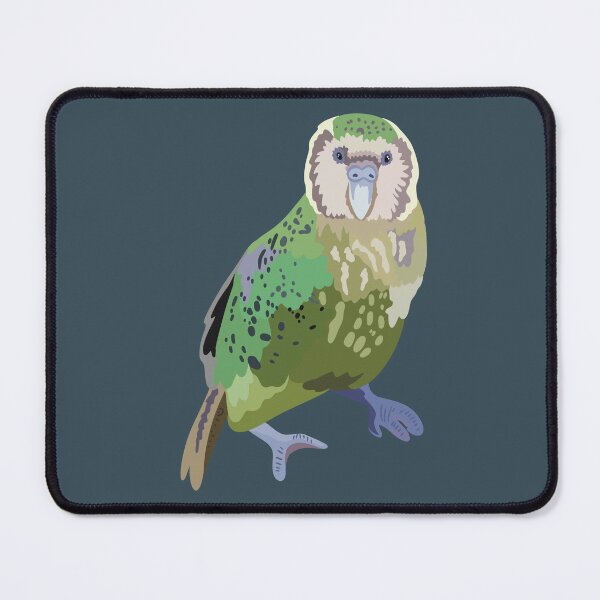 Item preview, K is for Kakapo, Kakapo – Rare Flightless Parrot from New Zealand Wildlife Art designed and sold by PrettylittlepastelUk.