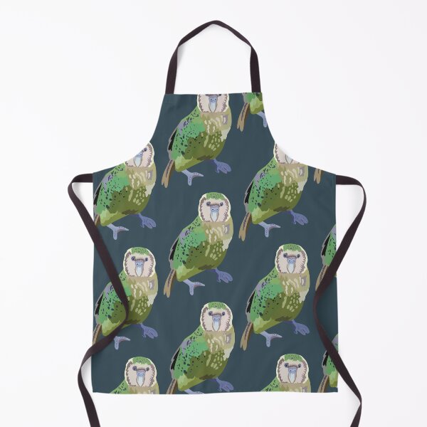 Item preview, K is for Kakapo, Kakapo – Rare Flightless Parrot from New Zealand Wildlife Art designed and sold by PrettylittlepastelUk.