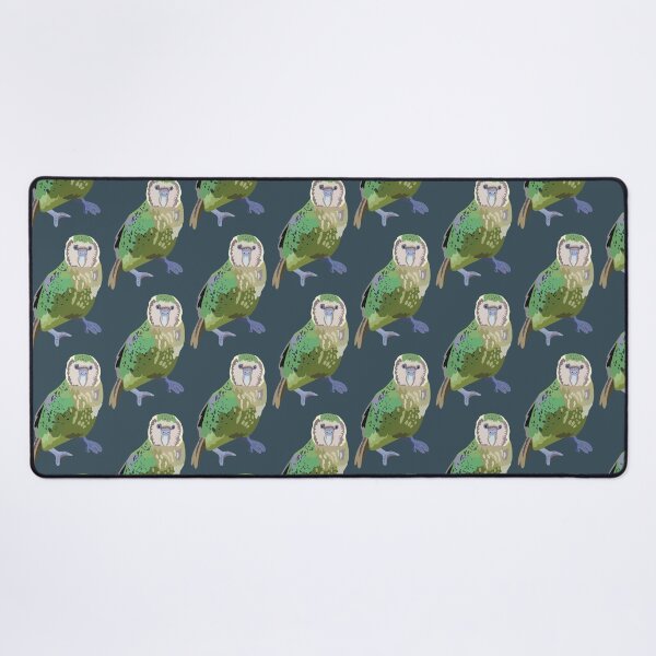 Item preview, K is for Kakapo, Kakapo – Rare Flightless Parrot from New Zealand Wildlife Art designed and sold by PrettylittlepastelUk.