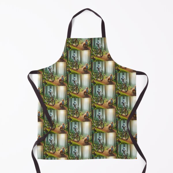 Item preview, Robot riding a bike in the woods designed and sold by Dogandesighn.