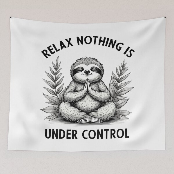 Item preview, Relax Nothing Is Under Control Funny Sloth Yoga designed and sold by Blok45.