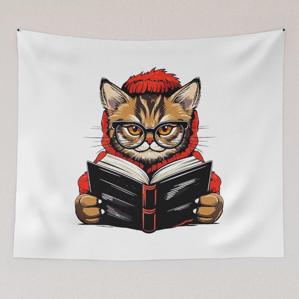 Item preview, cat books lover designed and sold by dirgay000.