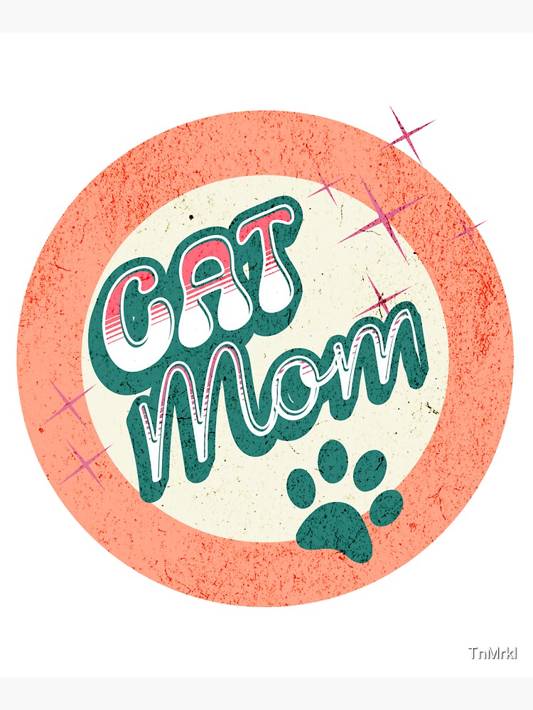 Thumbnail 5 of 5, Tote Bag, Cat Mom Retro Badge – Cute Pet Lover Design designed and sold by TnMrkl.