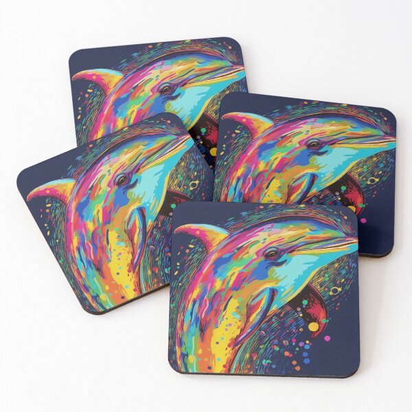Item preview, Dolphin Popart designed and sold by RedHandedOD.