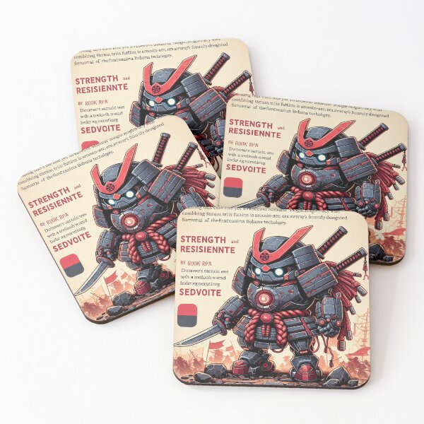 Item preview, Galactic Samurai Mecha Force - Model 10 designed and sold by NeonBot_Shop.