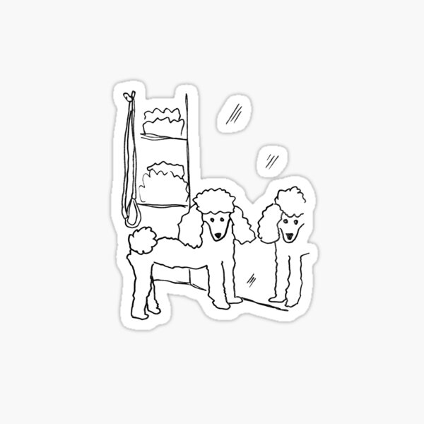 Vista previa del artículo con la obra «Caniche miniatura», diseñado y vendido por tomatocats.
