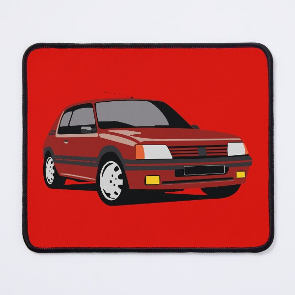Item preview, drawing Youngtimer 205 GTI Rouge designed and sold by JPA-Graphisme.