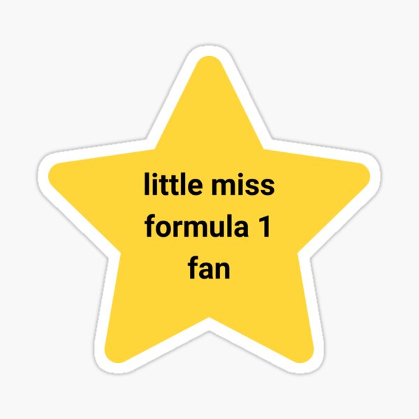 Vista previa del artículo con la obra «Pequeña señorita estrella fan de la Fórmula 1», diseñado y vendido por stars4all.