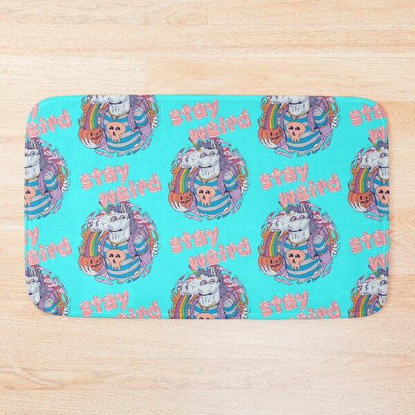 Item preview, Stay weird, crazy unicorn vomits rainbow designed and sold by Mauswohn.