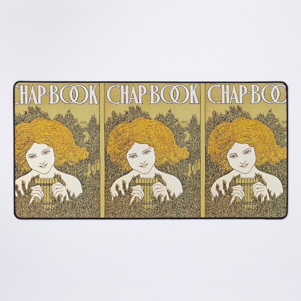 Item preview, Chap Book. Vintage lady poster art. Yellow version. designed and sold by Shoot-The-Moon.