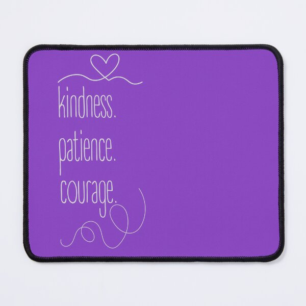 Item preview, Kindness. Patience. Courage. Minimalist design with a strong message. designed and sold by Valudity.