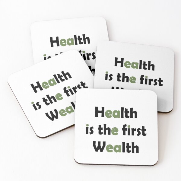 Item preview, health is the first wealth  designed and sold by simpleima.