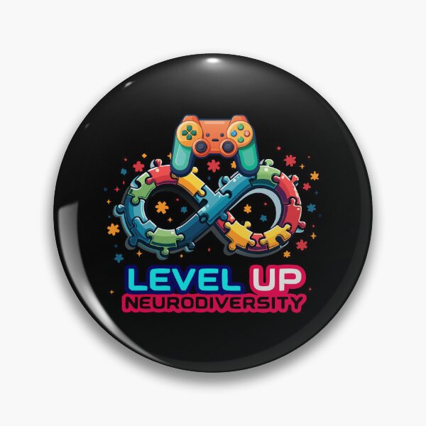 Item preview, Autism Awareness Level Up Neurodiversity Acceptance Infinity Symbol Game Controller designed and sold by CreativePodArt.