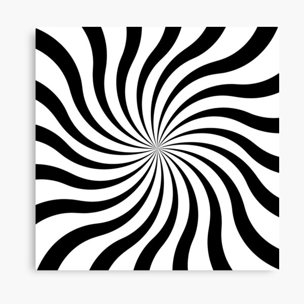 rays twist - op art Canvas Print