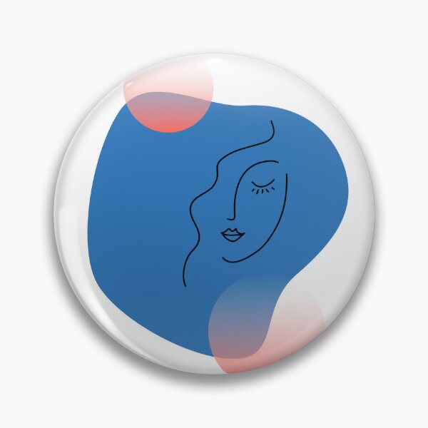 Item preview, Color Block Face: Blue and Orange designed and sold by 45CreativeClub.