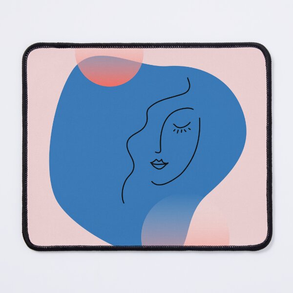 Item preview, Color Block Face: Blue and Orange designed and sold by 45CreativeClub.