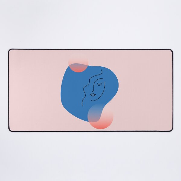Item preview, Color Block Face: Blue and Orange designed and sold by 45CreativeClub.