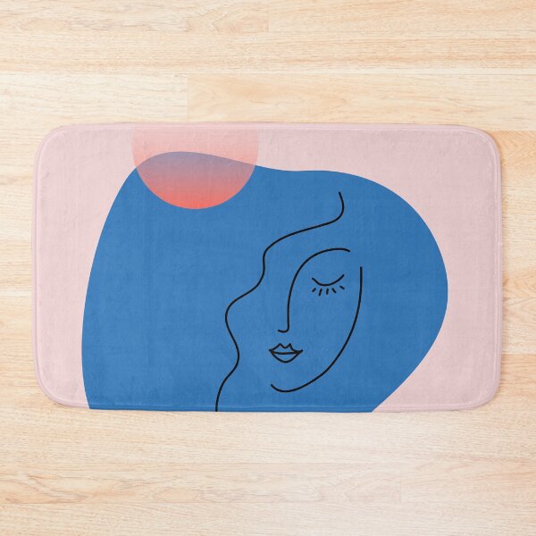 Item preview, Color Block Face: Blue and Orange designed and sold by 45CreativeClub.