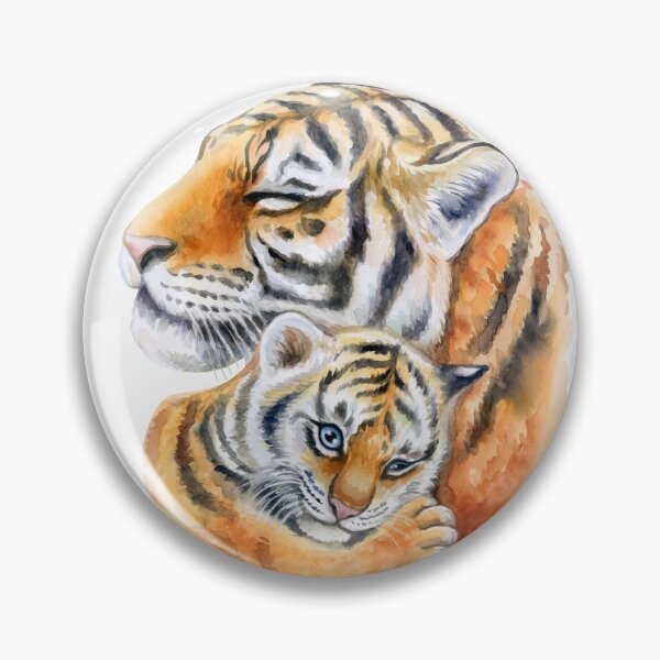 Item preview, tiger sticker designed and sold by hsstudio2025.