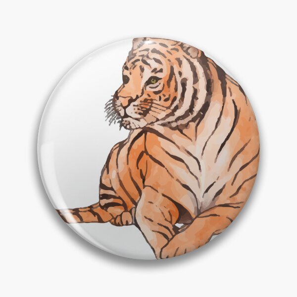 Item preview, tiger sticker designed and sold by hsstudio2025.