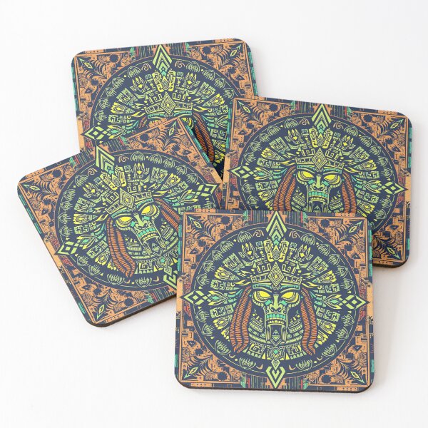 Item preview, Mayan Cyberpunk Warrior - Futuristic Aztec Tribal Design  designed and sold by Creativity Meets Healing.