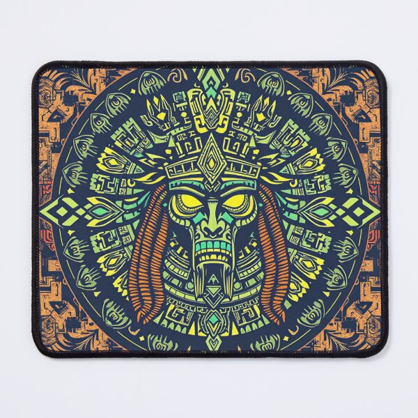 Item preview, Mayan Cyberpunk Warrior - Futuristic Aztec Tribal Design designed and sold by Creativity Meets Healing.
