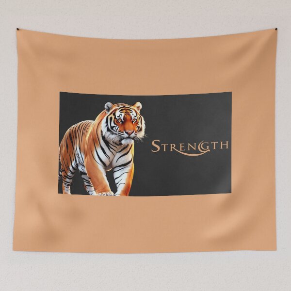 Item preview, Strength – Majestic Tiger Animal Art for the Fearless designed and sold by AIKNOCKTECK.