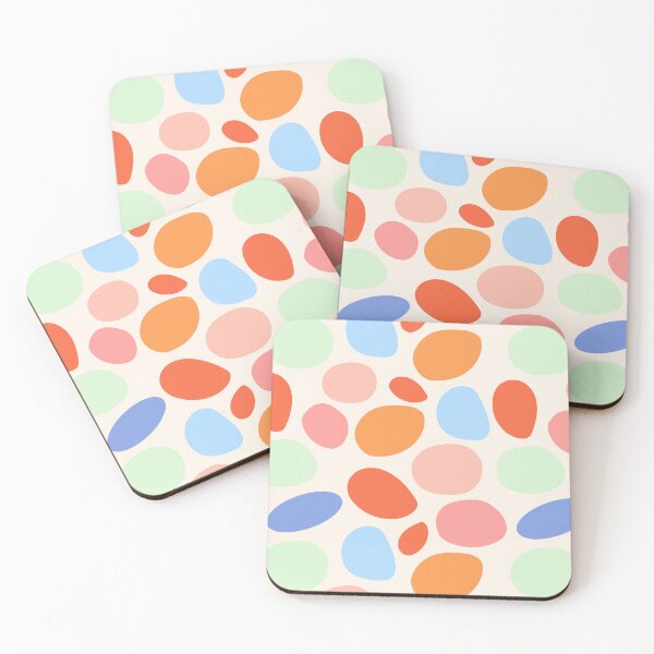 Item preview, Random but Cute, Funky Abstract Minimalistic Design, Colorful Playful Pebbles Pattern, Modern Aesthetic Pastel Vibes designed and sold by Kintsugi99.