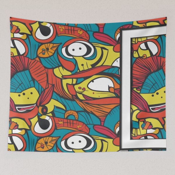 Item preview, Colorful Vintage Retro Abstract Pattern designed and sold by AlinaSCorner.