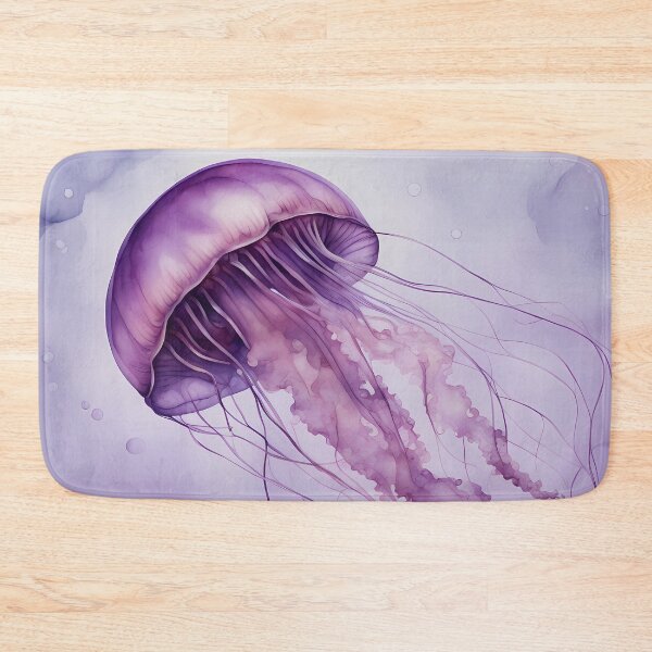 Item preview, Purple Jellyfish in Ocean designed and sold by CalmnessbyChoice.