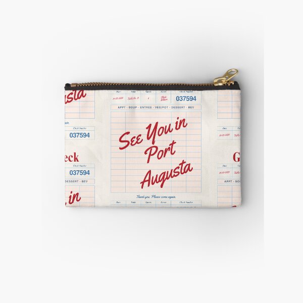 Item preview, See You in Port Augusta - Vintage Diner Guest Check Travel Print designed and sold by RM-Journey.