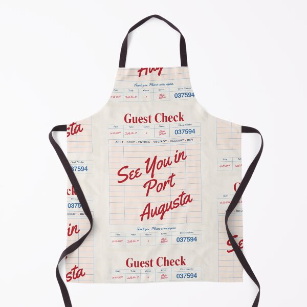 Item preview, See You in Port Augusta - Vintage Diner Guest Check Travel Print designed and sold by RM-Journey.