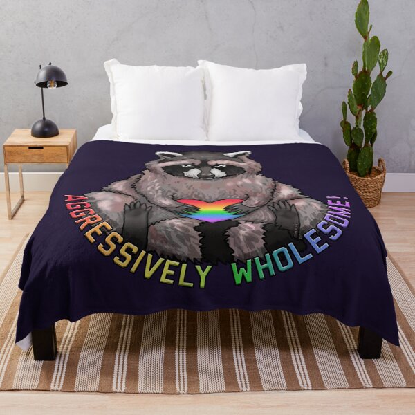 Item preview, Aggressively Wholesome Raccoon designed and sold by Art by Veya.