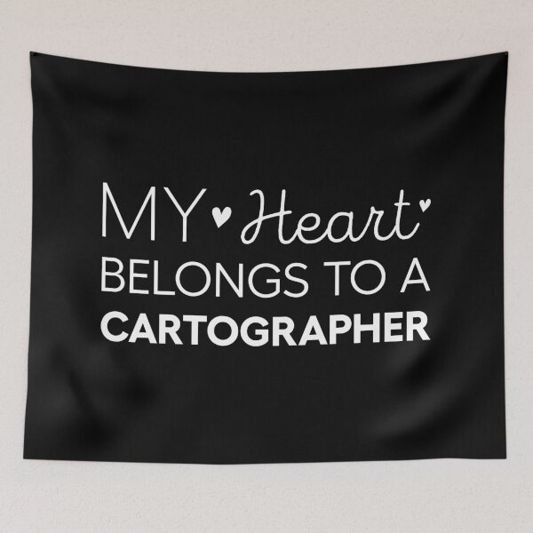 Item preview, My Heart Belongs To A Cartographer Cute Cartographer designed and sold by RareBunny.