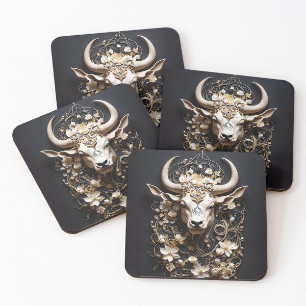 Item preview, Zodiac of Pearls – Elegant Taurus Floral Art | LaLi Designs designed and sold by LaLi-Designs.