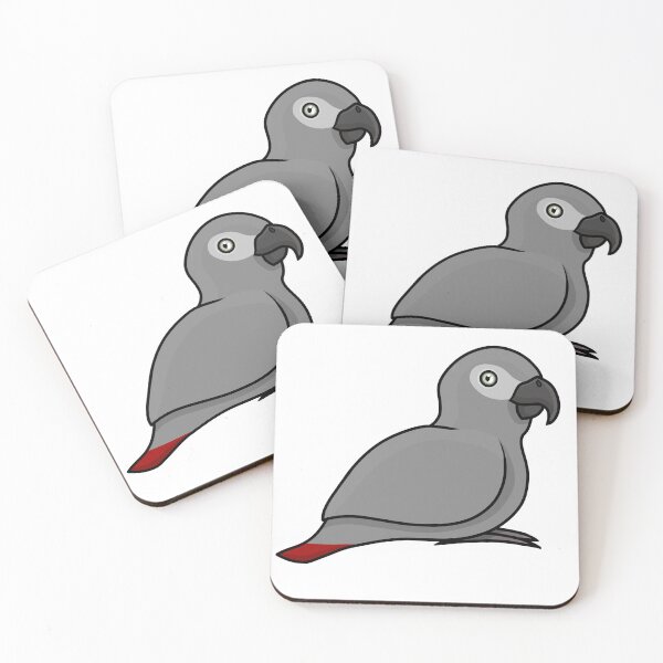 Item preview, African grey designed and sold by psittacidart.