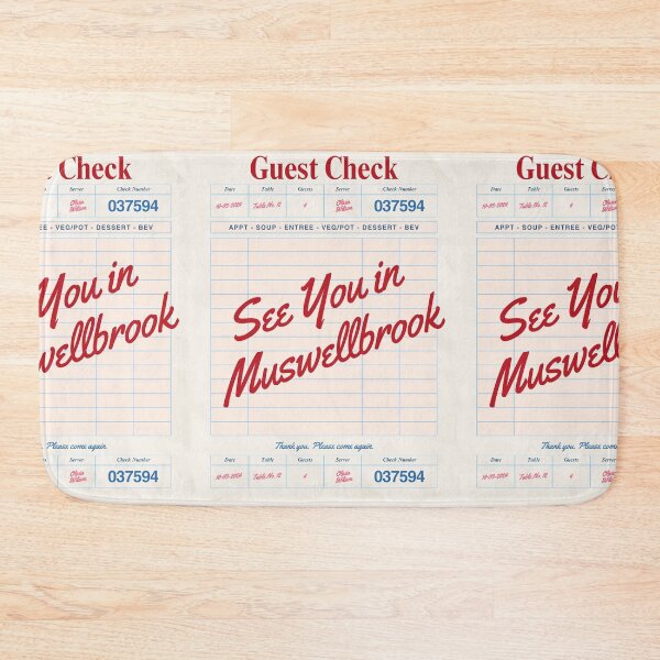 Item preview, See You in Muswellbrook - Vintage Diner Guest Check Travel Print designed and sold by RM-Journey.