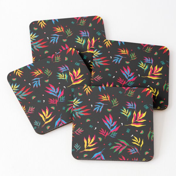 Item preview, Colorful Leaf Semicolon Design - Mental Health Awareness Print designed and sold by Creativity Meets Healing.