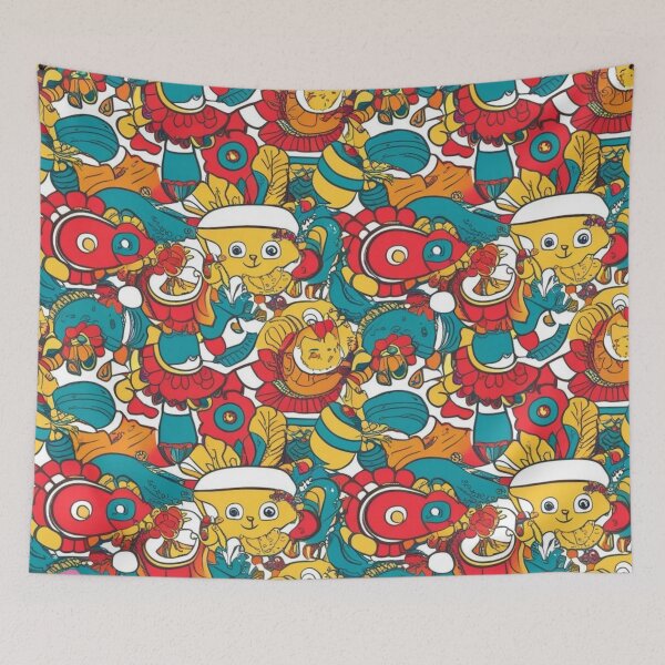 Item preview, Colorful Vintage Retro Abstract Pattern 4 designed and sold by AlinaSCorner.