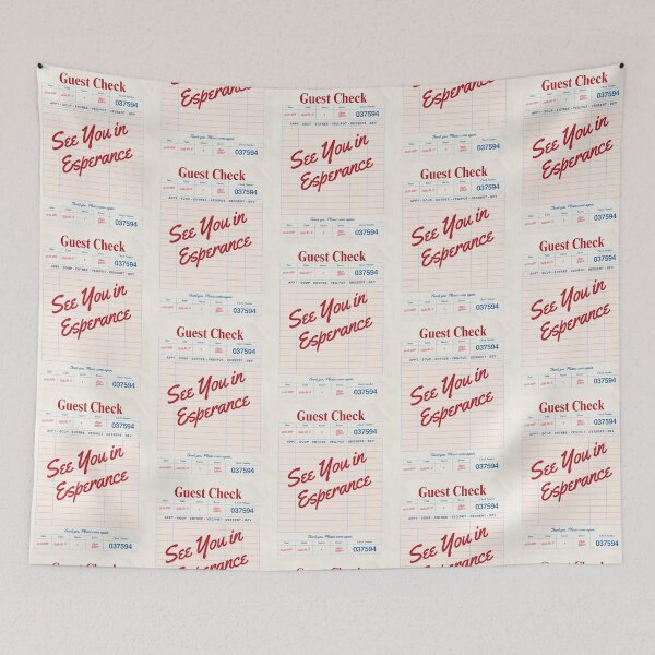Item preview, See You in Esperance - Vintage Diner Guest Check Travel Print designed and sold by RM-Journey.
