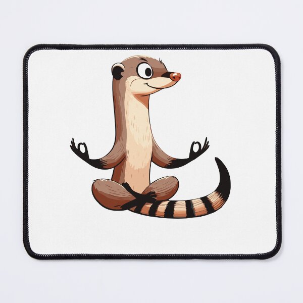 Item preview, Meditation Mongoose Yoga Pose Relaxing Animal designed and sold by Artistoos.